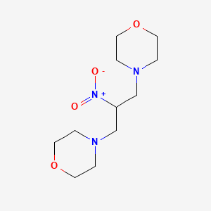molecular formula C11H21N3O4 B8795116 1,3-Dimorpholino-2-nitropropane CAS No. 81104-52-1