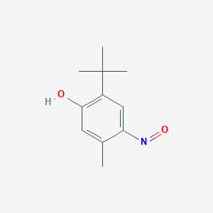 molecular formula C11H15NO2 B8795119 2-Tert-butyl-5-methyl-4-nitrosophenol CAS No. 5435-72-3