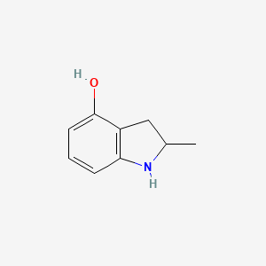 molecular formula C9H11NO B8795141 2-Methyl-2,3-dihydro-1H-indol-4-ol CAS No. 849148-80-7