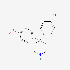 molecular formula C19H23NO2 B8795173 4,4-Bis(4-methoxyphenyl)piperidine CAS No. 99408-36-3