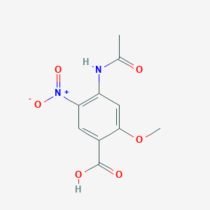 B8795178 4-Acetamido-2-methoxy-5-nitrobenzoic acid CAS No. 59338-94-2