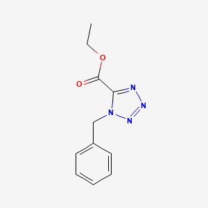 molecular formula C11H12N4O2 B8795194 1-Benzyl-1H-tetrazole-5-carboxylic acid ethyl ester 