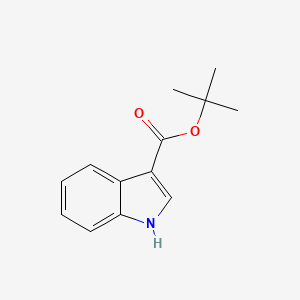 molecular formula C13H15NO2 B8795238 1H-Indole-3-carboxylic acid, 1,1-dimethylethyl ester CAS No. 61698-94-0