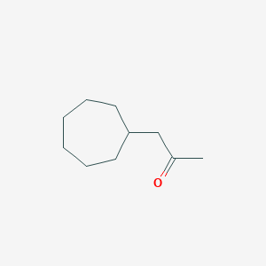 molecular formula C10H18O B8795255 1-Cycloheptylpropan-2-one CAS No. 5452-74-4