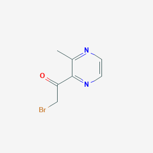 molecular formula C7H7BrN2O B8795282 2-Bromo-1-(3-methylpyrazin-2-yl)ethanone CAS No. 593270-21-4