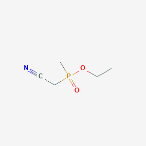 molecular formula C5H10NO2P B8795314 Ethyl (cyanomethyl)methylphosphinate CAS No. 118327-71-2