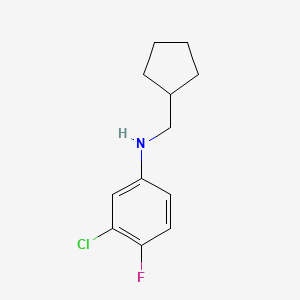 B8795428 3-Chloro-N-(cyclopentylmethyl)-4-fluoroaniline CAS No. 919800-13-8