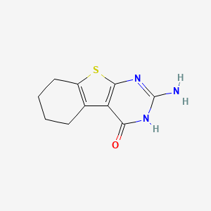 molecular formula C10H11N3OS B8795440 2-Amino-5,6,7,8-tetrahydro[1]benzothieno[2,3-d]pyrimidin-4(3h)-one CAS No. 81766-02-1