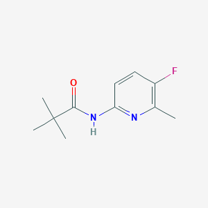 molecular formula C11H15FN2O B8795455 N-(5-Fluoro-6-methylpyridin-2-yl)pivalamide 
