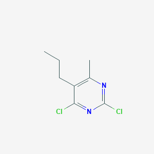 molecular formula C8H10Cl2N2 B8795463 2,4-Dichloro-6-methyl-5-propylpyrimidine CAS No. 691886-07-4