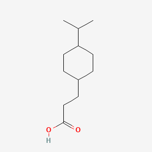 molecular formula C12H22O2 B8795497 3-[4-(Propan-2-yl)cyclohexyl]propanoic acid CAS No. 62221-13-0