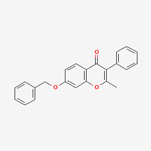 molecular formula C23H18O3 B8795501 7-(benzyloxy)-2-methyl-3-phenyl-4H-chromen-4-one 