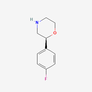 molecular formula C10H12FNO B8795576 (2S)-2-(4-fluorophenyl)morpholine CAS No. 790655-16-2