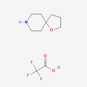 molecular formula C10H16F3NO3 B8795638 1-Oxa-8-azaspiro[4.5]decane, trifluoroacetate (9CI) CAS No. 774224-57-6