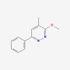 molecular formula C12H12N2O B8795662 3-Methoxy-4-methyl-6-phenylpyridazine 