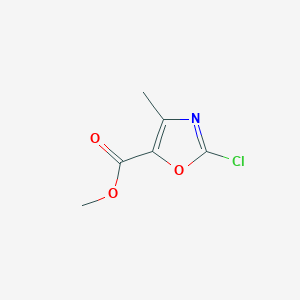 molecular formula C6H6ClNO3 B8795684 Methyl 2-chloro-4-methyloxazole-5-carboxylate CAS No. 172935-86-3