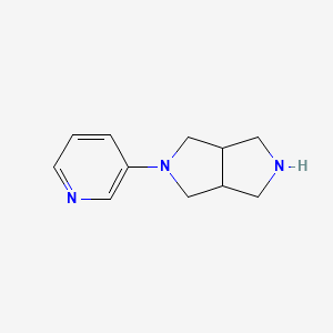molecular formula C11H15N3 B8795743 2-(Pyridin-3-YL)octahydropyrrolo[3,4-C]pyrrole 