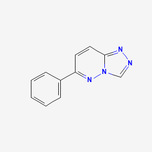 molecular formula C11H8N4 B8795774 6-Phenyl-[1,2,4]triazolo[4,3-b]pyridazine CAS No. 55054-92-7