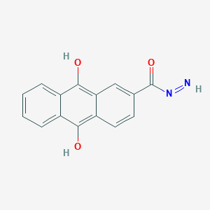 molecular formula C15H10N2O3 B8795797 9,10-Dioxo-9,10-dihydroanthracene-2-carbohydrazide 