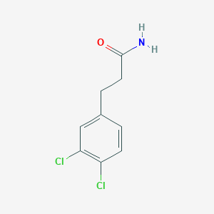molecular formula C9H9Cl2NO B8795798 3-(3,4-Dichlorophenyl)propanamide CAS No. 39960-04-8