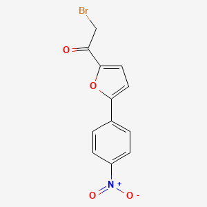 molecular formula C12H8BrNO4 B8795822 2-Bromo-1-(5-(4-nitrophenyl)furan-2-yl)ethanone CAS No. 39170-35-9