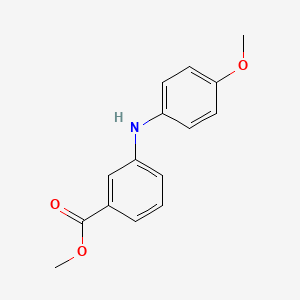 molecular formula C15H15NO3 B8795844 Methyl 3-(4-methoxyanilino)benzoate CAS No. 579510-29-5