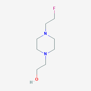 molecular formula C8H17FN2O B8795853 2-[4-(2-Fluoroethyl)piperazin-1-YL]ethanol CAS No. 574746-09-1