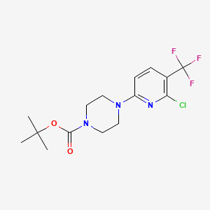 molecular formula C15H19ClF3N3O2 B8795889 tert-Butyl 4-(6-chloro-5-(trifluoromethyl)pyridin-2-yl)piperazine-1-carboxylate 