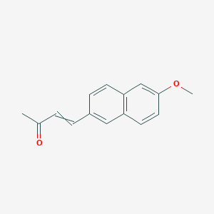 molecular formula C15H14O2 B8795939 4-(6-Methoxy-2-naphthalenyl)-3-buten-2-one 