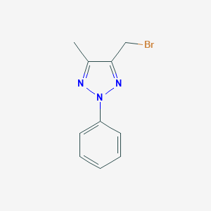 molecular formula C10H10BrN3 B087960 4-(Bromomethyl)-5-methyl-2-phenyl-2H-1,2,3-triazole CAS No. 13322-02-6