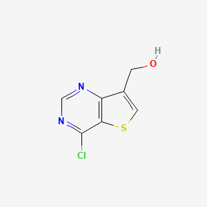 molecular formula C7H5ClN2OS B8796014 (4-Chlorothieno[3,2-d]pyrimidin-7-yl)methanol 