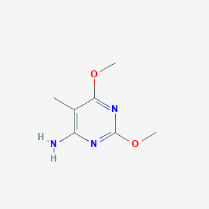 molecular formula C7H11N3O2 B8796025 2,6-Dimethoxy-5-methylpyrimidin-4-amine 