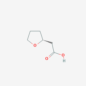 molecular formula C6H10O3 B8796081 2-[(2R)-oxolan-2-yl]acetic acid 