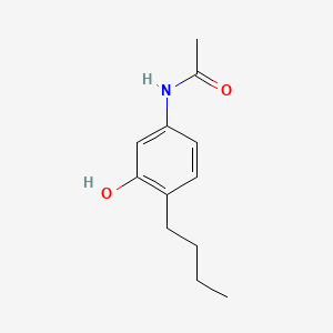 molecular formula C12H17NO2 B8796120 N-(4-Butyl-3-hydroxyphenyl)acetamide CAS No. 22932-84-9