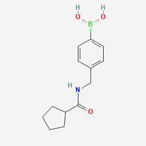 molecular formula C13H18BNO3 B8796147 (4-(Cyclopentanecarboxamidomethyl)phenyl)boronic acid CAS No. 919347-62-9