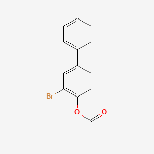 molecular formula C14H11BrO2 B8796167 (2-Bromo-4-phenylphenyl) acetate CAS No. 7466-03-7