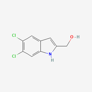molecular formula C9H7Cl2NO B8796190 (5,6-dichloro-1H-indol-2-yl)methanol 