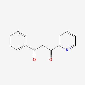 molecular formula C14H11NO2 B8796218 1-Phenyl-3-(pyridin-2-yl)propane-1,3-dione CAS No. 10472-94-3