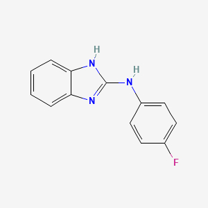 molecular formula C13H10FN3 B8796235 N-(4-fluorophenyl)-1H-benzimidazol-2-amine CAS No. 631843-21-5