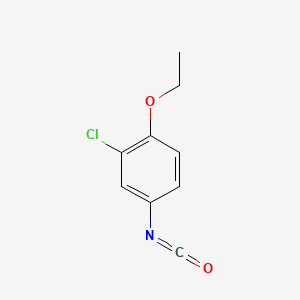 molecular formula C9H8ClNO2 B8796264 2-Chloro-1-ethoxy-4-isocyanatobenzene CAS No. 38241-51-9