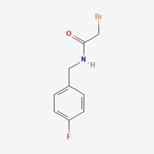 molecular formula C9H9BrFNO B8796272 2-Bromo-N-(4-fluorobenzyl)acetamide CAS No. 190193-10-3