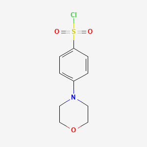 molecular formula C10H12ClNO3S B8796282 4-(4-Morpholinyl)benzenesulfonyl chloride 