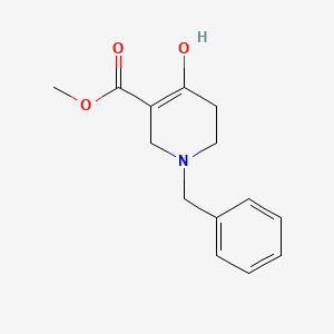 molecular formula C14H17NO3 B8796283 Methyl 1-benzyl-1,2,5,6-tetrahydro-4-hydroxynicotinate CAS No. 97692-42-7