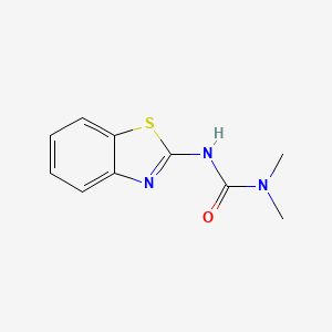 B8796315 Urea, 3-(2-benzothiazolyl)-1,1-dimethyl- CAS No. 34365-21-4