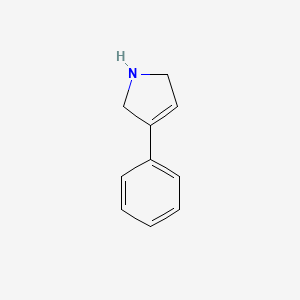 molecular formula C10H11N B8796318 3-phenyl-2,5-dihydro-1H-pyrrole CAS No. 52906-59-9