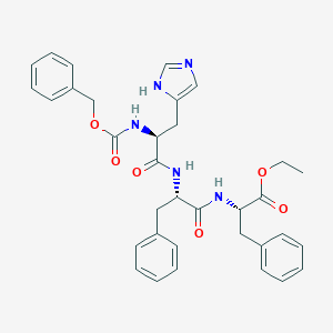 molecular formula C34H37N5O6 B087964 Z-His-Phe-Phe-OEt CAS No. 13053-61-7