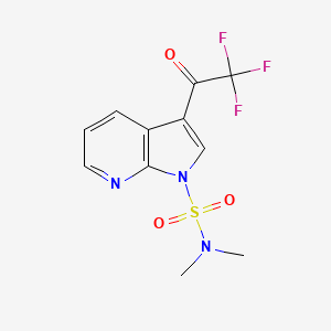 1H-Pyrrolo[2,3-B]pyridine-1-sulfonamide, N,N-dimethyl-3-(2,2,2-trifluoroacetyl)-