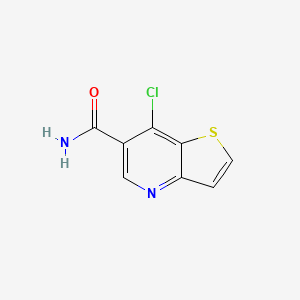 molecular formula C8H5ClN2OS B8796442 7-Chlorothieno[3,2-B]pyridine-6-carboxamide CAS No. 700844-10-6