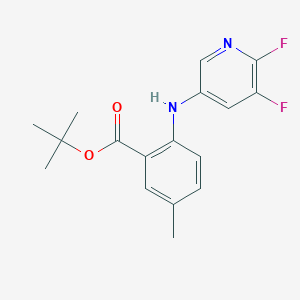 molecular formula C17H18F2N2O2 B8796464 tert-Butyl 2-((5,6-difluoropyridin-3-yl)amino)-5-methylbenzoate 