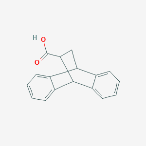 molecular formula C17H14O2 B8796496 9,10-Dihydro-9,10-ethanoanthracene-11-carboxylic acid 